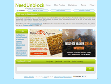 Tablet Screenshot of needunblock.com